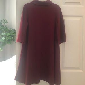 Boohoo burgundy dress